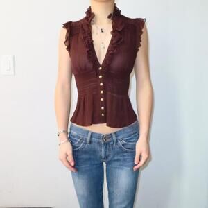 Bebe Women's Brown Shirt